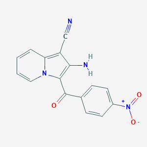 2-Amino-3-{4-nitrobenzoyl}-1-indolizinecarbonitrile