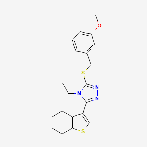 4-allyl-3-[(3-methoxybenzyl)thio]-5-(4,5,6,7-tetrahydro-1-benzothien-3-yl)-4H-1,2,4-triazole