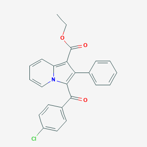 molecular formula C24H18ClNO3 B428053 Ethyl 3-(4-chlorobenzoyl)-2-phenyl-1-indolizinecarboxylate 