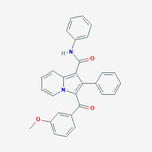 molecular formula C29H22N2O3 B428054 3-(3-methoxybenzoyl)-N,2-diphenyl-1-indolizinecarboxamide 