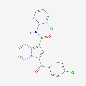 3-(4-chlorobenzoyl)-N-(2-chlorophenyl)-2-methyl-1-indolizinecarboxamide