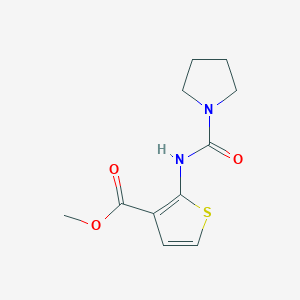 methyl 2-[(1-pyrrolidinylcarbonyl)amino]-3-thiophenecarboxylate