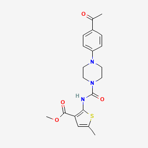 methyl 2-({[4-(4-acetylphenyl)-1-piperazinyl]carbonyl}amino)-5-methyl-3-thiophenecarboxylate