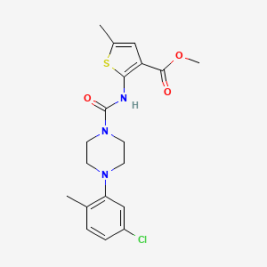 methyl 2-({[4-(5-chloro-2-methylphenyl)-1-piperazinyl]carbonyl}amino)-5-methyl-3-thiophenecarboxylate