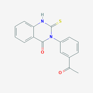 3-(3-acetylphenyl)-2-mercapto-4(3H)-quinazolinone