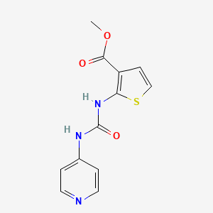 molecular formula C12H11N3O3S B4280595 methyl 2-{[(4-pyridinylamino)carbonyl]amino}-3-thiophenecarboxylate 