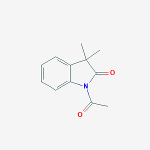 molecular formula C12H13NO2 B428060 1-Acetyl-3,3-dimethyl-1,3-dihydro-indol-2-one CAS No. 72934-84-0