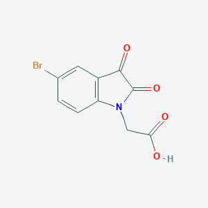 molecular formula C10H6BrNO4 B428067 (5-bromo-2,3-dioxo-2,3-dihydro-1H-indol-1-yl)acetic acid CAS No. 19612-65-8