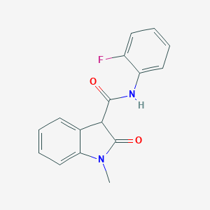 N-(2-fluorophenyl)-1-methyl-2-oxo-3-indolinecarboxamide