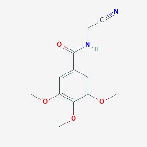 molecular formula C12H14N2O4 B428074 N-(cyanomethyl)-3,4,5-trimethoxybenzamide 