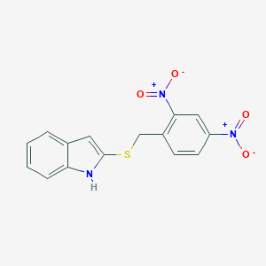 2-({2,4-bisnitrobenzyl}sulfanyl)-1H-indole