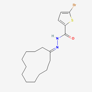 molecular formula C17H25BrN2OS B4280779 5-bromo-N'-cyclododecylidene-2-thiophenecarbohydrazide 