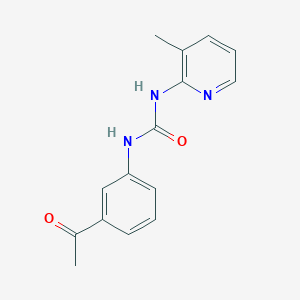 molecular formula C15H15N3O2 B4280793 N-(3-acetylphenyl)-N'-(3-methyl-2-pyridinyl)urea 