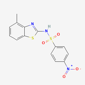 N-(4-methyl-1,3-benzothiazol-2-yl)-4-nitrobenzenesulfonamide