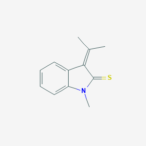 molecular formula C12H13NS B428082 1-Methyl-3-propan-2-ylideneindole-2-thione CAS No. 22930-31-0