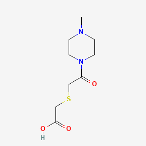 molecular formula C9H16N2O3S B4280829 2-{[2-(4-METHYLPIPERAZINO)-2-OXOETHYL]SULFANYL}ACETIC ACID 