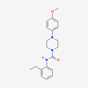 molecular formula C20H25N3O2 B4280837 N-(2-ethylphenyl)-4-(4-methoxyphenyl)-1-piperazinecarboxamide 