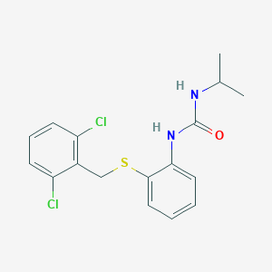 molecular formula C17H18Cl2N2OS B428085 N-{2-[(2,6-dichlorobenzyl)sulfanyl]phenyl}-N'-isopropylurea 