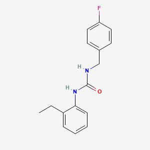 molecular formula C16H17FN2O B4280850 N-(2-ethylphenyl)-N'-(4-fluorobenzyl)urea 