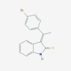 3-[1-(4-bromophenyl)ethylidene]-1,3-dihydro-2H-indole-2-thione