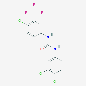 N-[4-chloro-3-(trifluoromethyl)phenyl]-N'-(3,4-dichlorophenyl)urea