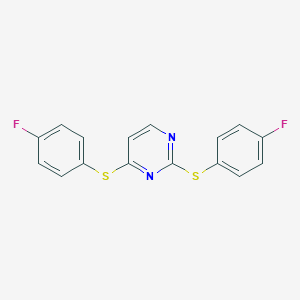 2,4-Bis[(4-fluorophenyl)sulfanyl]pyrimidine