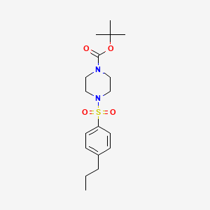 molecular formula C18H28N2O4S B4280958 tert-butyl 4-[(4-propylphenyl)sulfonyl]-1-piperazinecarboxylate 