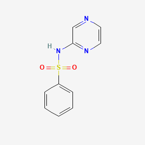 molecular formula C10H9N3O2S B4280968 N-2-吡嗪基苯磺酰胺 CAS No. 7471-20-7
