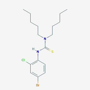 molecular formula C17H26BrClN2S B4280988 N'-(4-bromo-2-chlorophenyl)-N,N-dipentylthiourea 