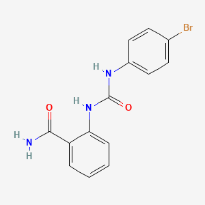 molecular formula C14H12BrN3O2 B4280994 2-({[(4-bromophenyl)amino]carbonyl}amino)benzamide 