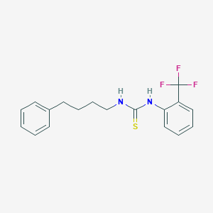 molecular formula C18H19F3N2S B4280997 N-(4-phenylbutyl)-N'-[2-(trifluoromethyl)phenyl]thiourea 