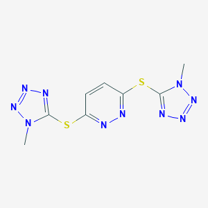 3,6-bis[(1-methyl-1H-tetraazol-5-yl)sulfanyl]pyridazine