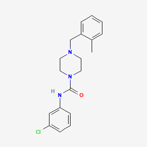 molecular formula C19H22ClN3O B4281009 N-(3-chlorophenyl)-4-(2-methylbenzyl)-1-piperazinecarboxamide 