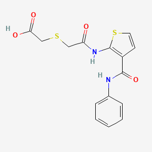 [(2-{[3-(anilinocarbonyl)-2-thienyl]amino}-2-oxoethyl)thio]acetic acid