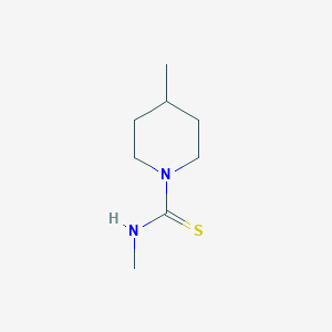 molecular formula C8H16N2S B4281061 N,4-dimethyl-1-piperidinecarbothioamide 