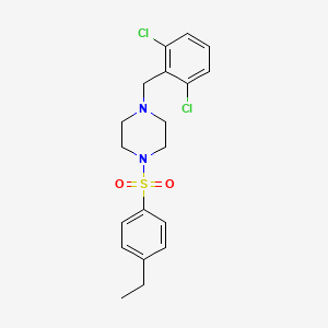molecular formula C19H22Cl2N2O2S B4281069 1-(2,6-dichlorobenzyl)-4-[(4-ethylphenyl)sulfonyl]piperazine CAS No. 883543-59-7