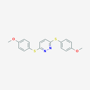 3,6-Bis[(4-methoxyphenyl)sulfanyl]pyridazine