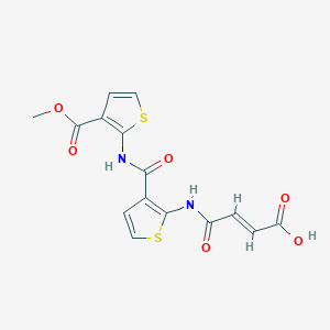 4-{[3-({[3-(methoxycarbonyl)-2-thienyl]amino}carbonyl)-2-thienyl]amino}-4-oxo-2-butenoic acid