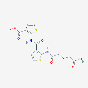 5-{[3-({[3-(methoxycarbonyl)-2-thienyl]amino}carbonyl)-2-thienyl]amino}-5-oxopentanoic acid