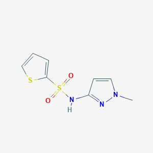 molecular formula C8H9N3O2S2 B4281136 N-(1-methyl-1H-pyrazol-3-yl)-2-thiophenesulfonamide 