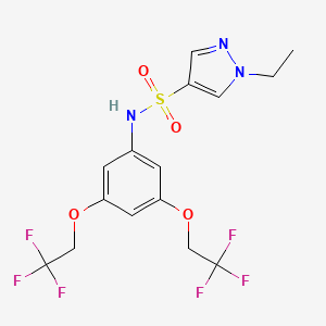 N-[3,5-bis(2,2,2-trifluoroethoxy)phenyl]-1-ethyl-1H-pyrazole-4-sulfonamide