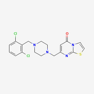 7-{[4-(2,6-dichlorobenzyl)-1-piperazinyl]methyl}-5H-[1,3]thiazolo[3,2-a]pyrimidin-5-one