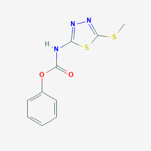 Phenyl 5-(methylsulfanyl)-1,3,4-thiadiazol-2-ylcarbamate