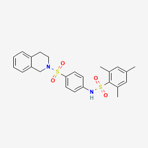 N-[4-(3,4-dihydro-2(1H)-isoquinolinylsulfonyl)phenyl]-2,4,6-trimethylbenzenesulfonamide