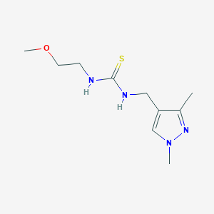 N-[(1,3-dimethyl-1H-pyrazol-4-yl)methyl]-N'-(2-methoxyethyl)thiourea