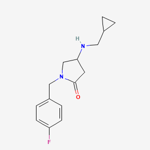 4-[(cyclopropylmethyl)amino]-1-(4-fluorobenzyl)-2-pyrrolidinone