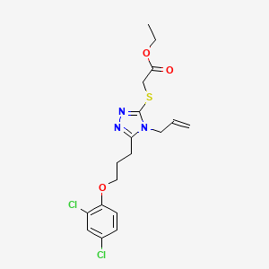 ethyl ({4-allyl-5-[3-(2,4-dichlorophenoxy)propyl]-4H-1,2,4-triazol-3-yl}thio)acetate