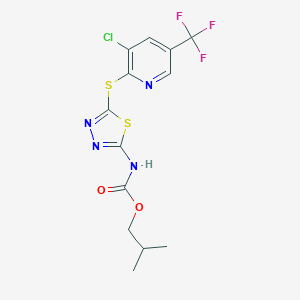 Isobutyl 5-{[3-chloro-5-(trifluoromethyl)-2-pyridinyl]sulfanyl}-1,3,4-thiadiazol-2-ylcarbamate