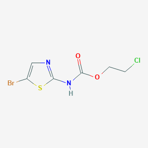molecular formula C6H6BrClN2O2S B428137 2-Chloroethyl 5-bromo-1,3-thiazol-2-ylcarbamate 