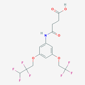 4-oxo-4-{[3-(2,2,3,3-tetrafluoropropoxy)-5-(2,2,2-trifluoroethoxy)phenyl]amino}butanoic acid